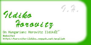 ildiko horovitz business card